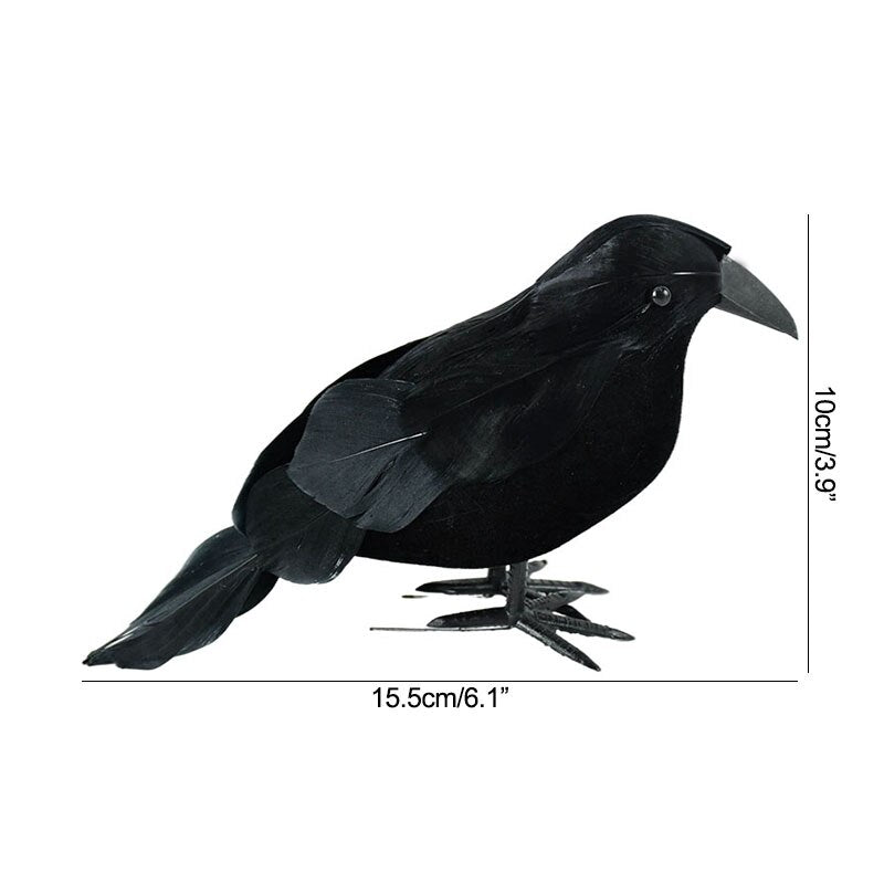 Halloween Black Crow Decor