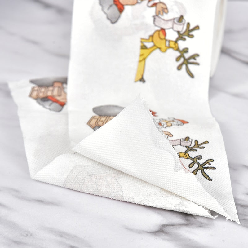 Santa & Reindeer Christmas Toilet Paper