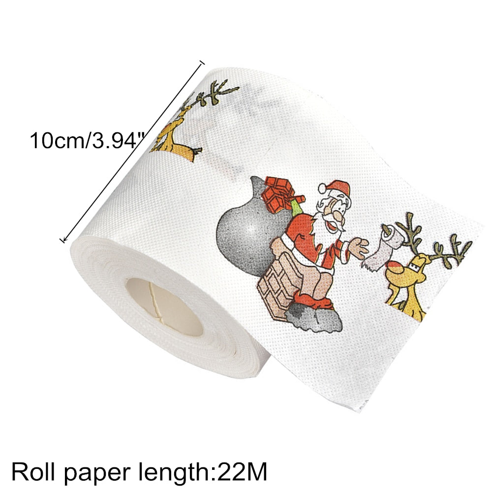 Santa & Reindeer Christmas Toilet Paper