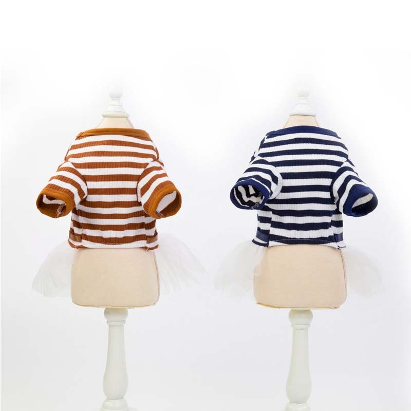 French Striped Pet Dress