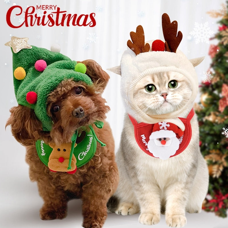 Pet Christmas Hat & Bandana