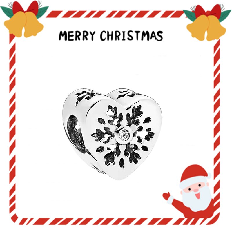 Silver Christmas Charm for Original DIY Bracelet