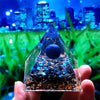 Orgone Pyramid with Amethyst, Peridot, and Healing Crystals