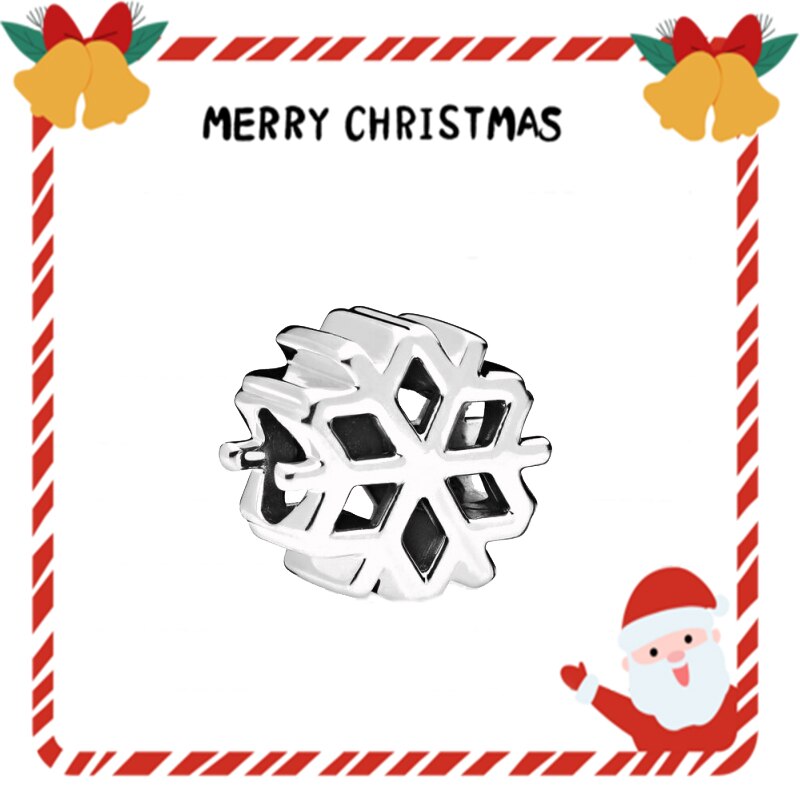 Silver Christmas Charm for Original DIY Bracelet