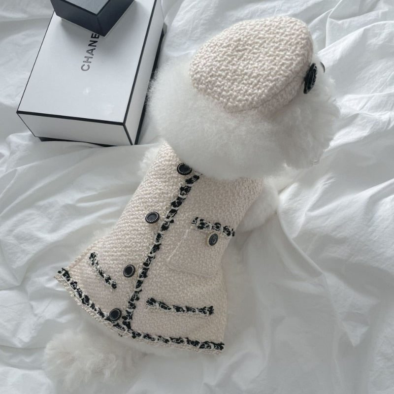 Chic Parisian-inspired 2-Piece Pet Dinner Suit