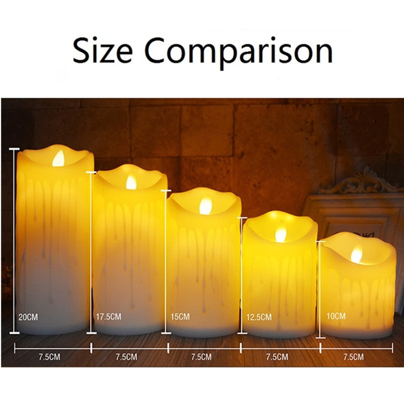 Flameless Flickering LED Candles