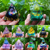 Orgone Pyramid with Amethyst, Peridot, and Healing Crystals