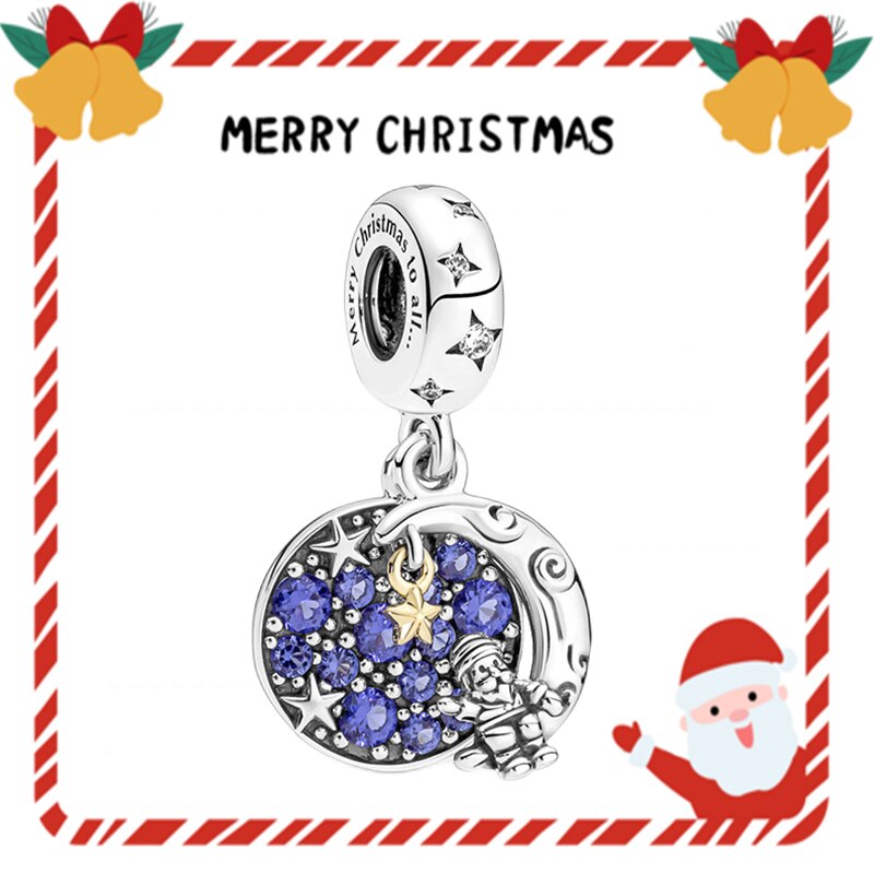 Silver Christmas Charm for Original DIY Bracelet