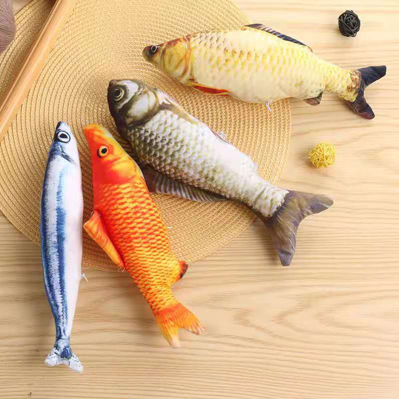 Catnip Fish Toy - Soft Plush 3D Simulation