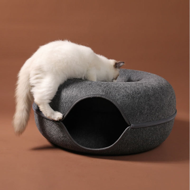 Donut Cat Bed & Tunnel Toy