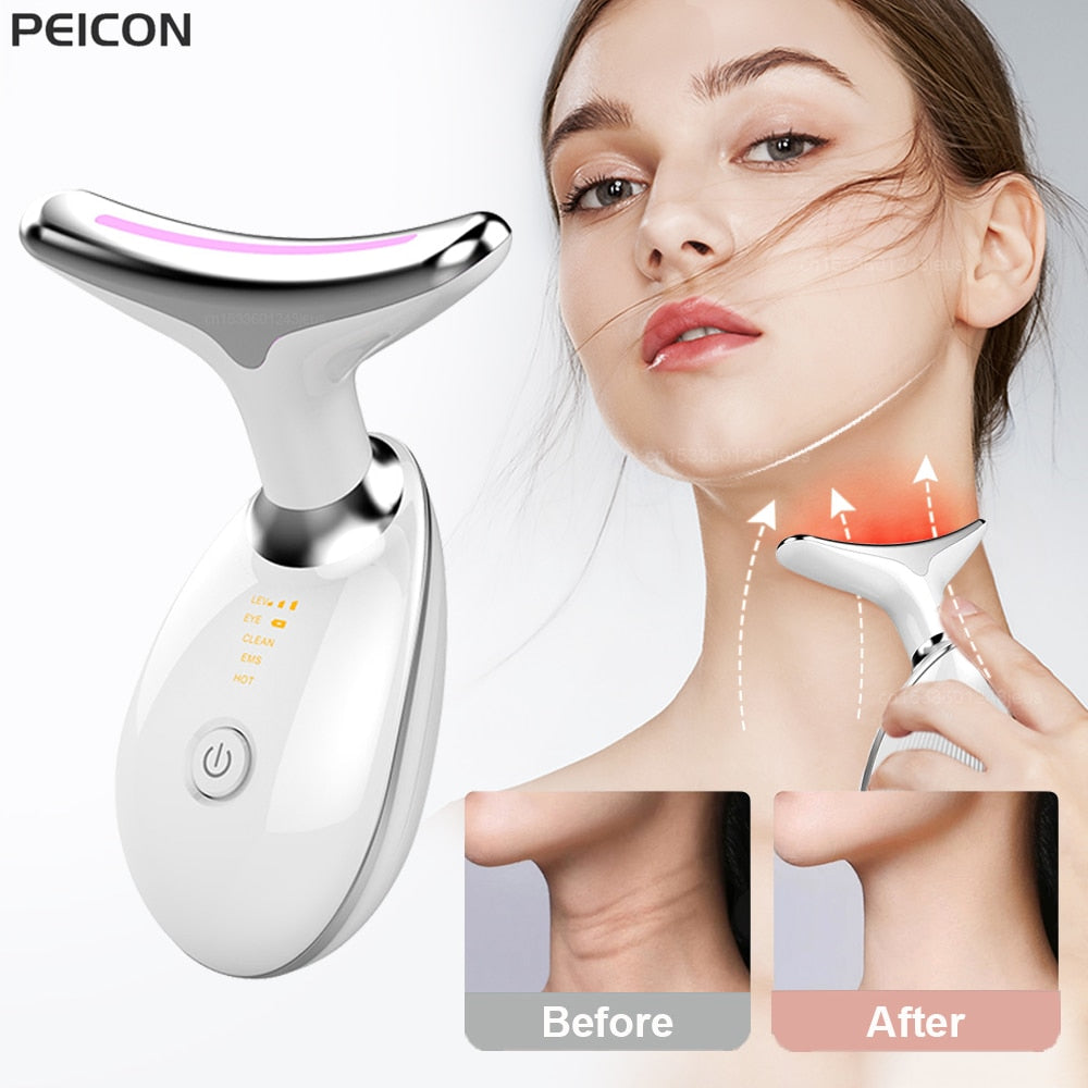 EMS Neck & Face Lifting with LED Photon Therapy