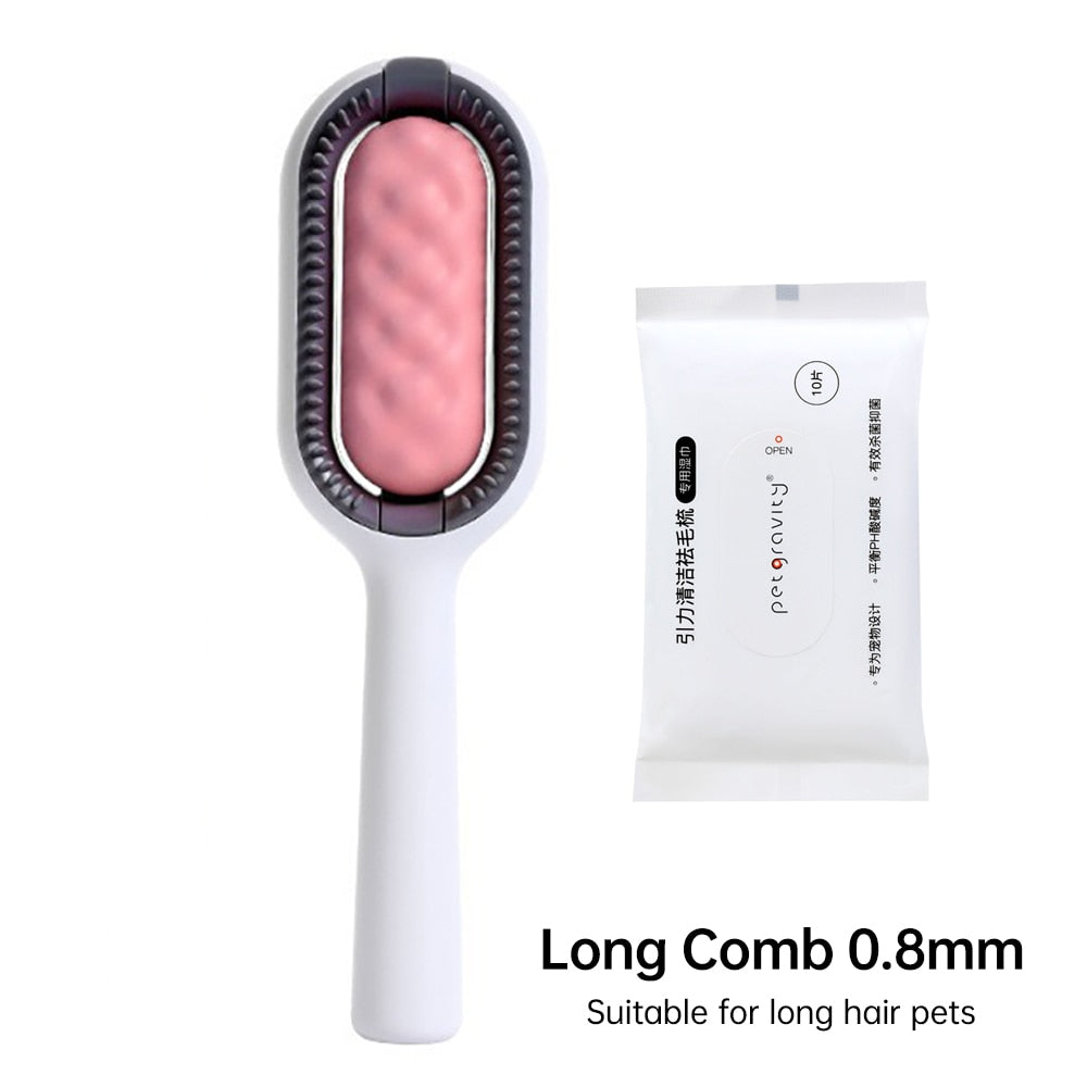 Double-Sided Pet Hair Removal Brush