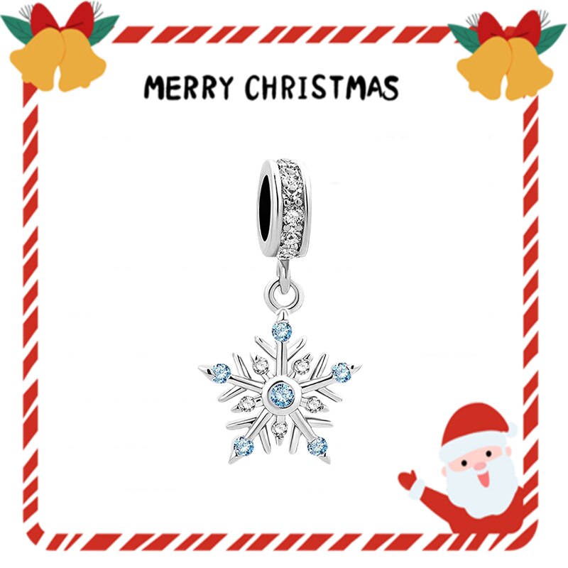 Silver Christmas Charm for Original DIY Bracelet