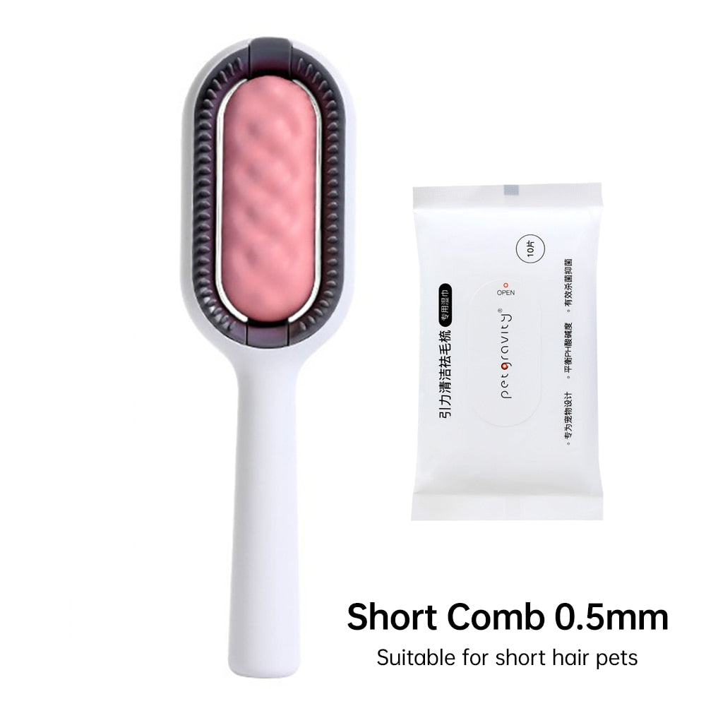 Double-Sided Pet Hair Removal Brush