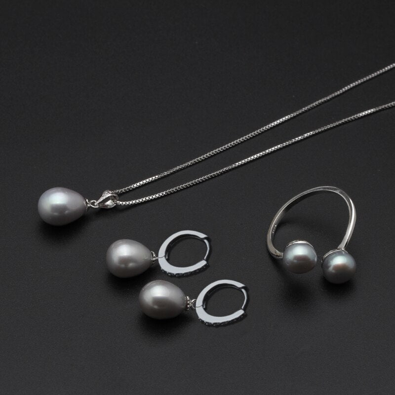 Freshwater Pearl Silver Jewelry Set