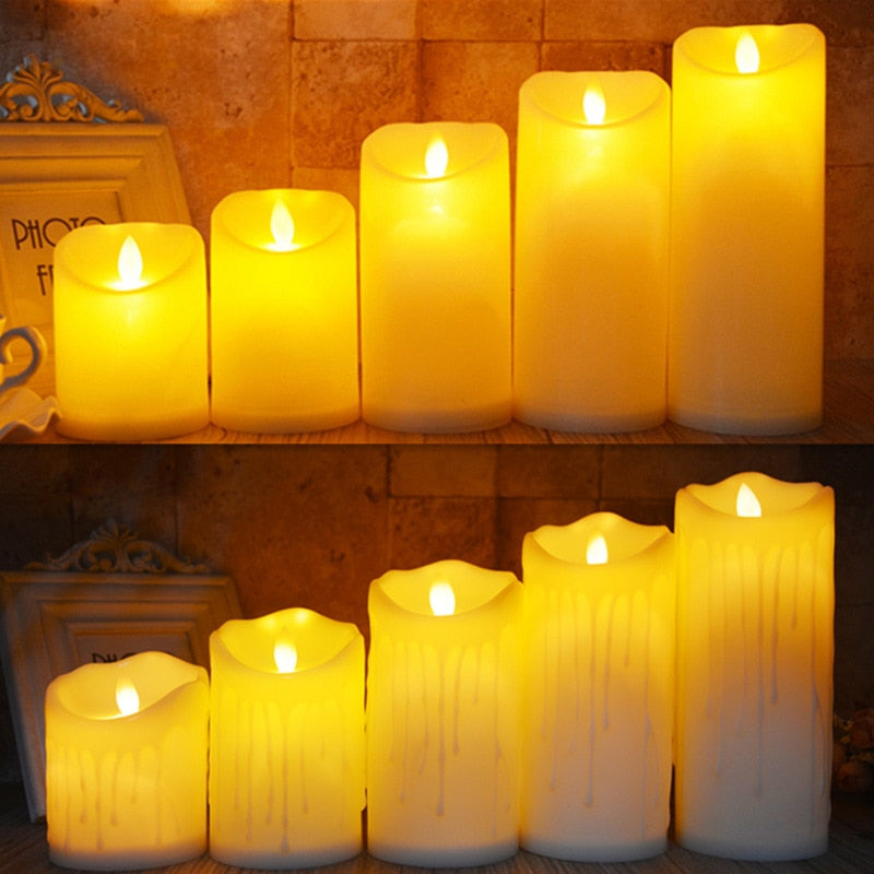 Flameless Flickering LED Candles