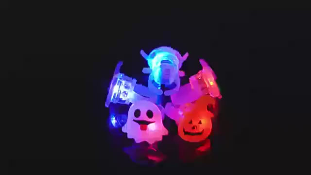 LED Glow Halloween Rings